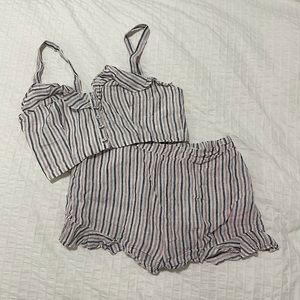 Matching Set - Red,White, Blue Stripe